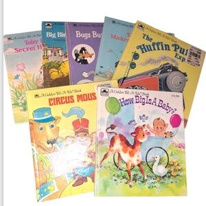 LOT OF 7 “A GOLDEN TELL A TALE BOOKs” 1972-1988